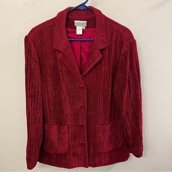 Coldwater Creek Red Jacket Long Sleeve Size PM - Picture 1 of 4